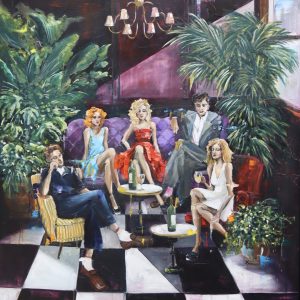 A night time gathering of old friends